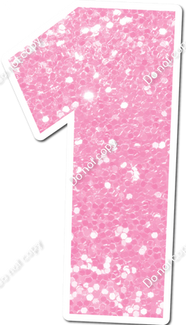 30" Individuals - Baby Pink Sparkle