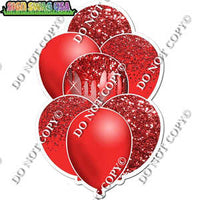 Red Balloon Bundle Yard Cards