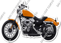 XL Orange Motorcycle w/ Variants