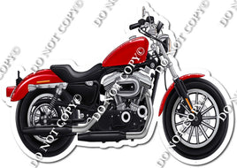 XL Red Motorcycle w/ Variants