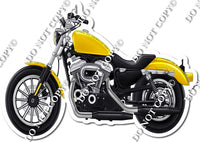 XL Yellow Motorcycle w/ Variants