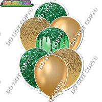 Gold & Green Balloon Bundle