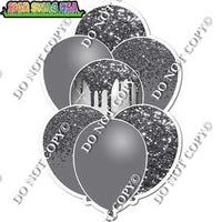 Silver Balloon Bundle Yard Cards