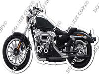 XL Black Motorcycle w/ Variants
