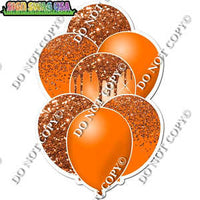 Orange Balloon Bundle Yard Cards