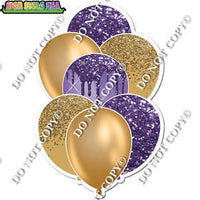 Gold & Purple Balloon Bundle