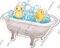 Rubber Duck in Bath w/ Variants