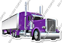Semi Truck & Trailer - Purple w/ Variants