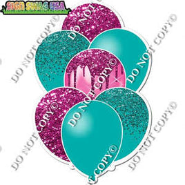 Teal & Pink Balloon Bundle