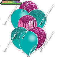 Teal & Pink Balloon Bundle