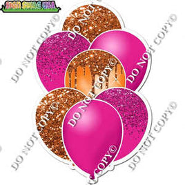 Hot Pink & Orange Balloon Bundle