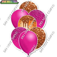 Hot Pink & Orange Balloon Bundle