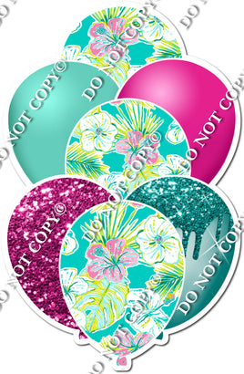 Teal Foil Balloon Bundle