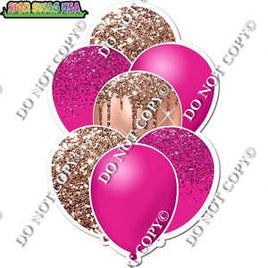 Hot Pink & Rose Gold Balloon Bundle