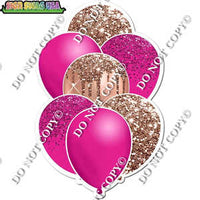 Hot Pink & Rose Gold Balloon Bundle