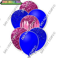 Blue & Pink Balloon Bundle Yard Cards