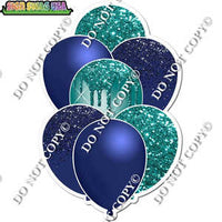 Navy Blue & Teal Balloon Bundle