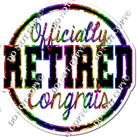 Officially Retired Congrats Statement w/ Variants