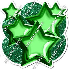 Green Balloon & Star Bundle