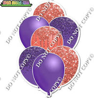 Purple & Coral Balloon Bundle