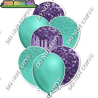 Mint & Purple Balloon Bundle
