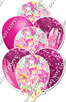 Pink Floral Balloon Bundle