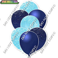 Navy Blue & Baby Blue Balloon Bundle