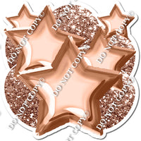 Rose Gold Balloon & Star Bundle