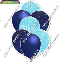Navy Blue & Baby Blue Balloon Bundle