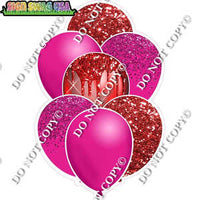 Pink & Red Balloon Bundle