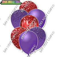 Purple & Red Balloon Bundle