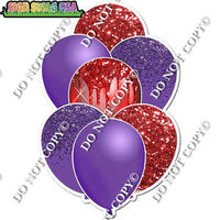 Purple & Red Balloon Bundle
