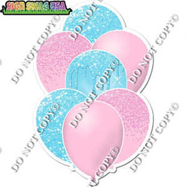 Baby Pink & Baby Blue Balloon Bundle
