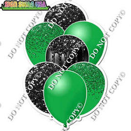Green & Black Balloon Bundle