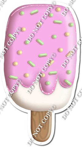 Pink Drip Ice Cream Popsicle w/ Variants