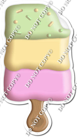 Green, Yellow & Pink Popsicle w/ Variants