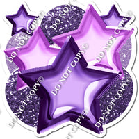 Purple & Lavender Balloon & Star Bundle