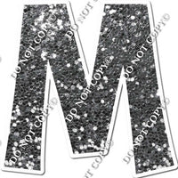 23.5" KG Individual Silver Sparkle - Alphabet Pieces