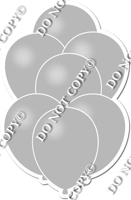 Flat Light Grey Balloon Bundle