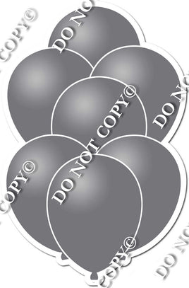 Flat Grey Balloon Bundle