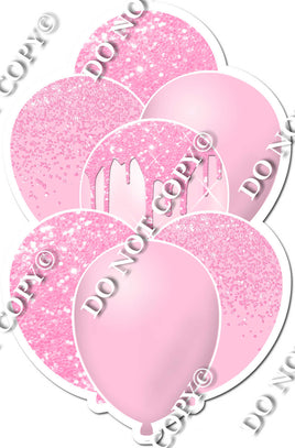 Baby Pink Sparkle Balloon Bundle