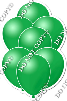 Flat Green Balloon Bundle