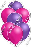 Flat Pink & Purple Balloon Bundle