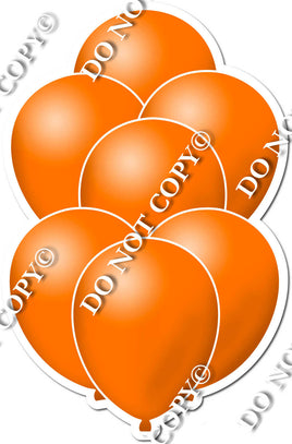 Flat Orange Balloon Bundle