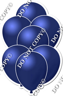 Flat Navy Blue Balloon Bundle