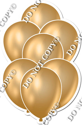 Flat Gold Balloon Bundle
