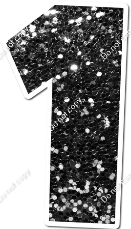 30" Individuals - Black Sparkle