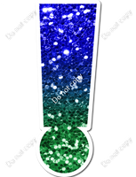 LG 23.5" Individuals - Blue / Green Ombre Sparkle