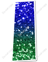 LG 18" Individuals - Blue / Green Ombre Sparkle