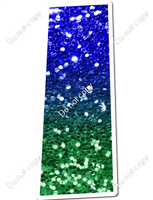 LG 12" Individuals - Blue / Green Ombre Sparkle